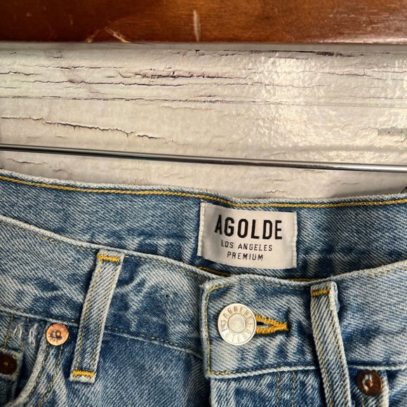 Agolde Parker Vintage Cut Off Short in Swapmeet Jean denim shorts size 25 - Picture 5 of 10